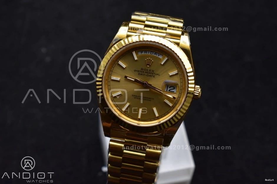 YG THBF 1:1 40 President Day Edition Gold (Gain VR3255 Date on Best 228238 Weight) Dial Bracelet 0801
